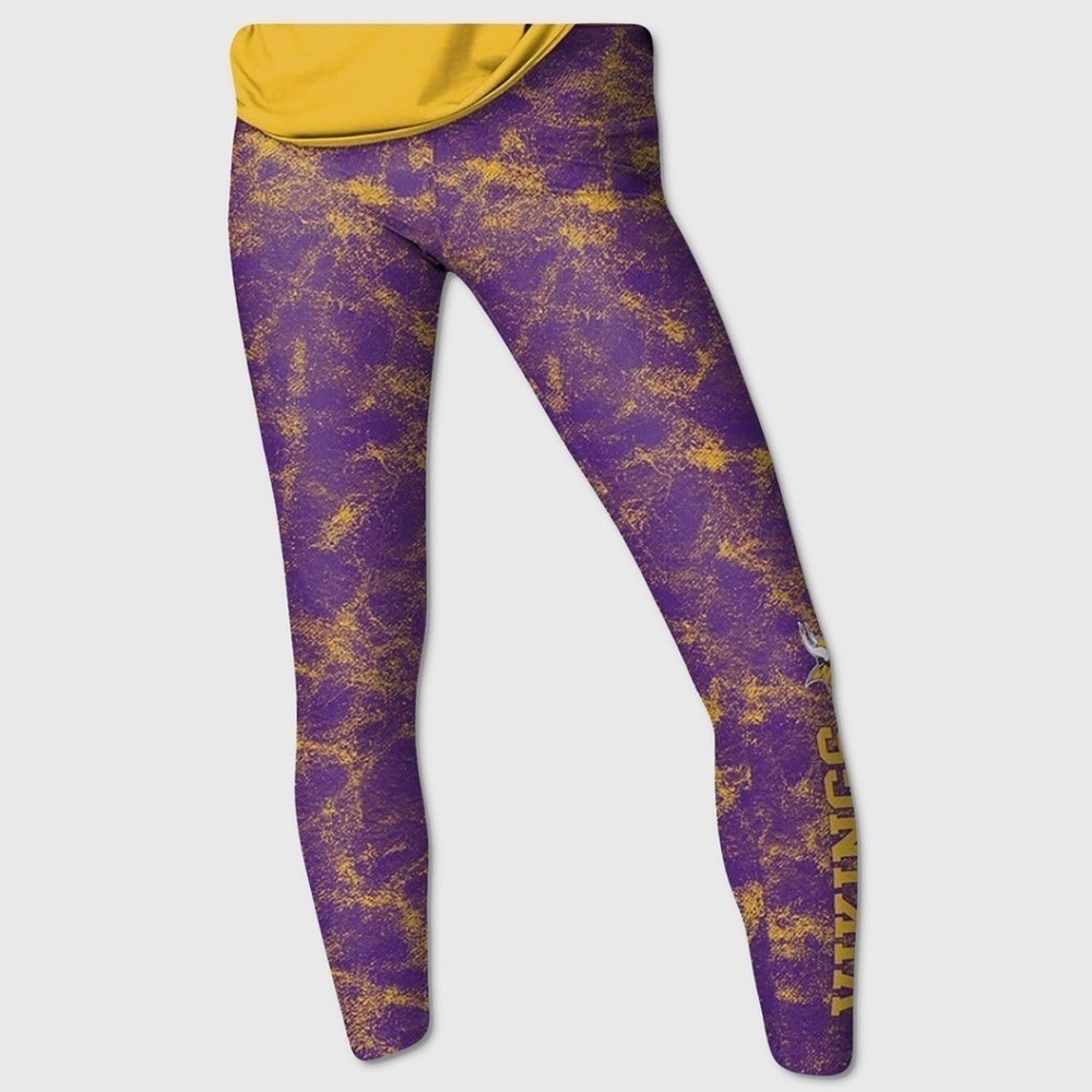 Womens Minnesota Vikings FOCO / NFL Leggings - NWT Size Medium Multi - #47947-L3